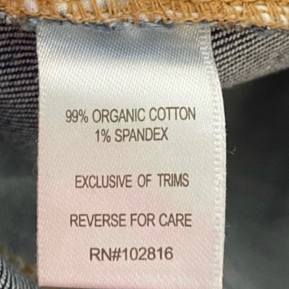 Garnet Hill Wide Leg High Waist Organic
Cotton Crop Denim Blue Jeans Size 29 - Picture 9 of 16